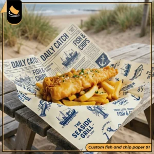 Custom Fish and Chip Paper